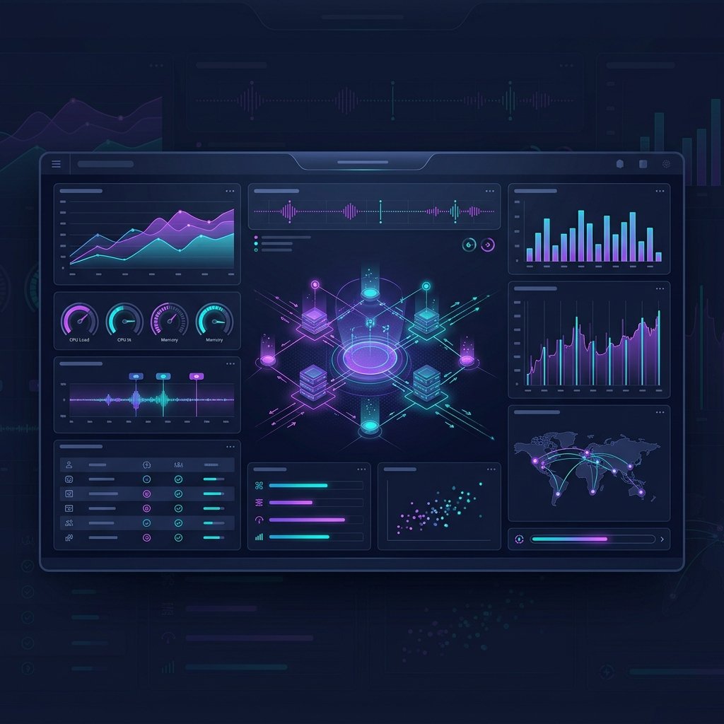 Panel de control NexusCloud - monitoreo en tiempo real